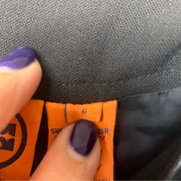 Tory Burch Leather Trimmed Tweed Pencil Skirt Wool Blend - Picture 5 of 9